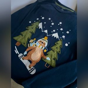 Gymboree boys embroidered sloth long sleeve Tshirt